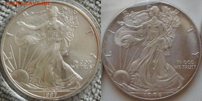 Доллары Шагающая Свобода определение подлинности - Орел