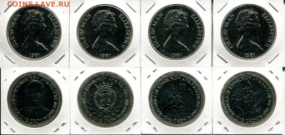 О.Мэн набор 1Кр 4шт. 1981 Спорт до 03.11.19 22-00 мск - IoM 1Cr 1981 Duke Edinburg award