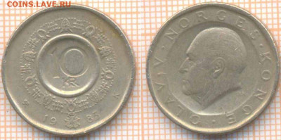 Норвегия 10 крон 1985 г. , до 5.11.2019 г. 22.00 по Москве - Норвегия 10 крон 1985  8316