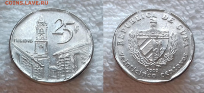 КУБА 25 сентаво 2003 до 6 ноября 22-00 - КУБА 25 конв. сентаво 2003 20190109_1638