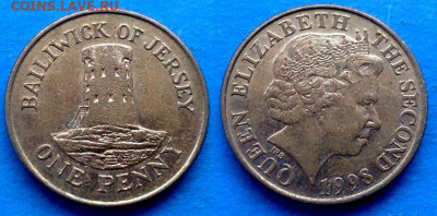 Джерси - 1 пенни 1998 года до 6.11 - Джерси 1 пенни, 1998