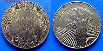 Колумбия - 100 песо 2016 года (Флора) до 6.11 - Колумбия 100 песо, 2016