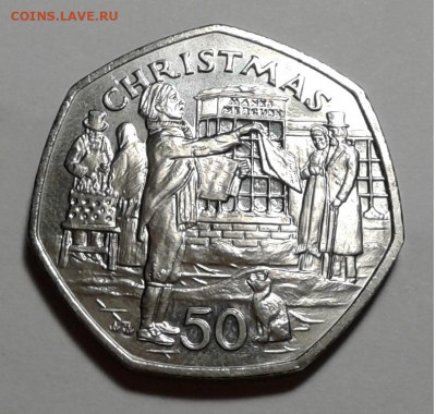 50пенсов,Isle of Man, Christmas,1992г. до 05.11.19г. 22:00 - 20191031_170942