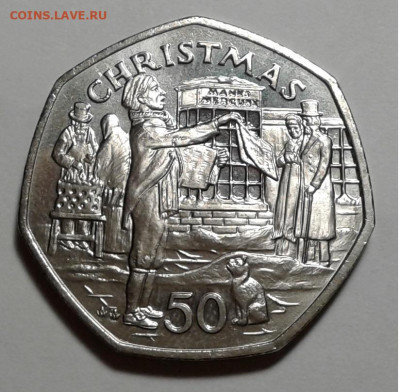 50пенсов,Isle of Man, Christmas,1992г. до 05.11.19г. 22:00 - 20191031_170924
