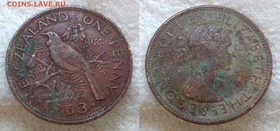 НОВАЯ ЗЕЛАНДИЯ 1 пенни 1963 до 6 ноября 22-00 - НОВАЯ ЗЕЛАНДИЯ 1 пенни 1963 20190626_0756