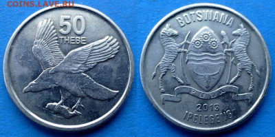Ботсвана - 50 тхебе 2013 года (Фауна) до 7.11 - Ботсвана 50 тхебе, 2013