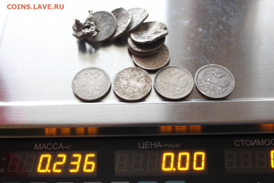 Горелые кладовые рубли Николай II - 1