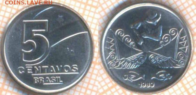 Бразилия 5 сентаво 1989 г., до 7.11.2019 г. 22.00 по Москве - Бразилия 5 сентаво 1989  8361