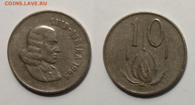 ЮАР 10 центов 1965 г тип SUID-AFRIKA - 6.11.19 22:00:00 мск - IMG_20191101_201723