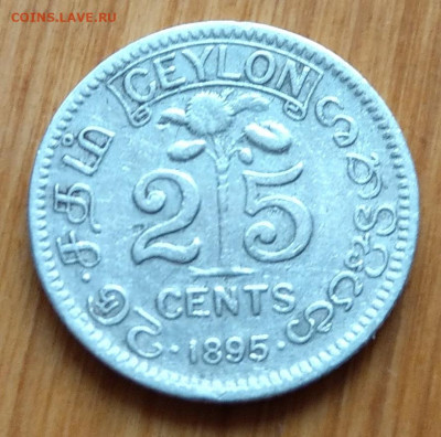 Цейлон 25 центов 1895 Виктория до 22-00 05.11 - IMAG3908~2