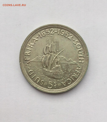 ЮАР 5 шиллингов 1952 Серебро 300 лет Кейптауна до 08.11.2019 - IMG_0573.JPG