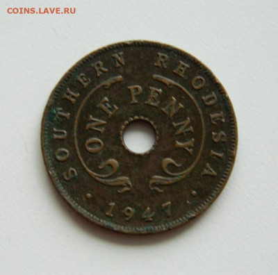 Британская Южная Родезия 1 пенни 1947 г. до 07.11.19 - DSCN9963.JPG