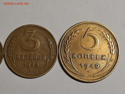1-2-3-5 копеек 1949 год.Хорошие.до 09.11. 22-10 - набор 003