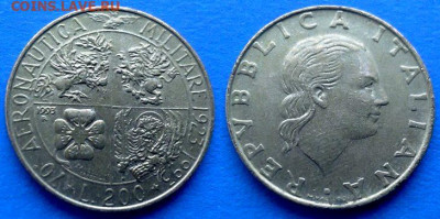 Италия - 200 лир 1993 года (Военная авиация) до 9.11 - Италия 200 лир, 1993