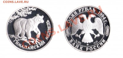 1 рубль 1994 серебро - 1 рубль ( серебро)
