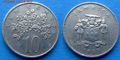 Ямайка - 10 центов 1975 года до 10.11 - Ямайка 10 центов, 1975