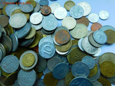 большой лот иностранных монет. - 28442077