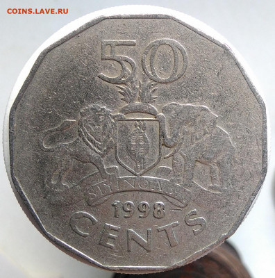 Эсватини (Свазиленд) 50 центов 1998 года до 08.11.2019 - IMG_20191011_144555