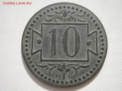 нотгельд Данциг 10 пфеннигов 1920 на оценку - IMG_5593.JPG