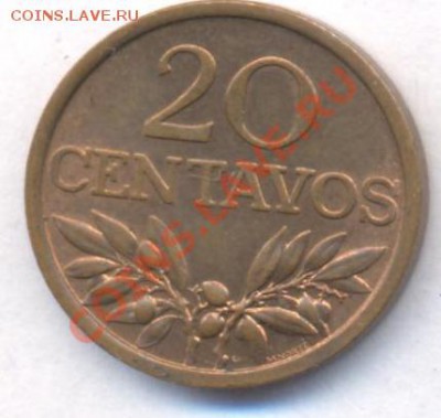 Португалия 20 центавос 1970 г.До 30.07.11 г. 21-00 МСК. - Португалия.1