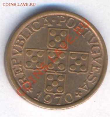 Португалия 20 центавос 1970 г.До 30.07.11 г. 21-00 МСК. - Португалия