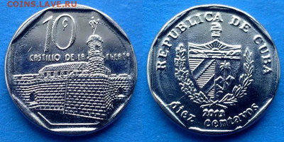 Куба - 10 сентаво 2013 года до 11.11 - Куба 10 сентаво, 2013