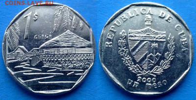 Куба - 1 песо 2000 года до 11.11 - Куба 1 песо, 2000