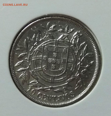 С 200 р. Португалия 10 сентаво 1915г. - 137811007