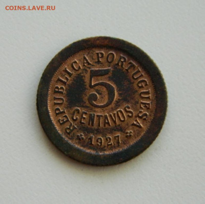Португалия 5 сентаво 1927 г. до 12.11.19 - DSCN9972.JPG