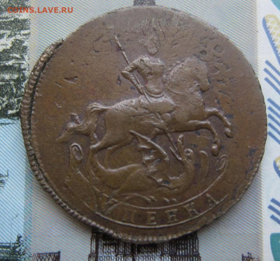 1 копейка 1758 г. Перечекан из шведской монеты. - 1758 1