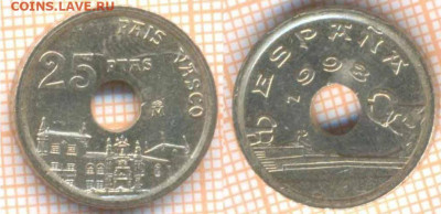 Испания 25 песет 1993 г., до 13.11.2019 г. 22.00 по Москве - Испания 25 песет 1993  7128