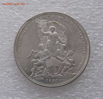 Швейцария. 5 ФРАНКОВ 1881 г. Стрелковый фестиваль, Фрибур	. - 5фр1881 (4).JPG