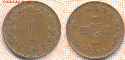 Мальта 1 цент 1975 г., до 14.11.2019 г. 22.00 по Москве - Мальта 1 цент 1975 7170