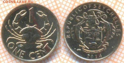 Сейшелы 1 цент 2014 г. , до 14.11.2019 г. 22.00 по Москве - Сейшелы 1 цент 2014  7160