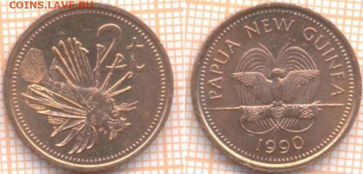 Папуа Новая Гвинея 2 тойя 1990 г. , до 14.11.2019 г. 22.00 п - Папуа Новая Гвинея 2 тойя 1990  7176