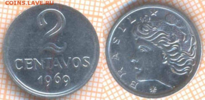 Бразилия 2 сентаво 1969 г. , до 14.11.2019 г. 22.00 по Москв - Бразилия 2 сентаво 1969  7182