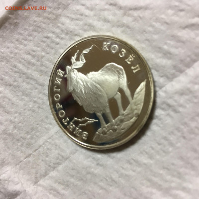 Россия 1 рубль Козел 1993г ПРУФ - IMG_5699.JPG