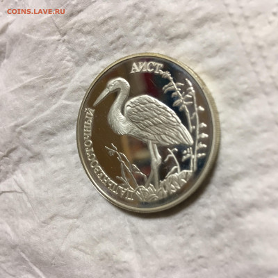 Россия 1 рубль Аист 1995г ПРУФ - IMG_5714.JPG