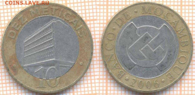 Мозамбик 10 метикалов 2006 г., до 15.11.2019 г. 22.00 по Мос - Мозамбик 10 метикалов 2006  6699