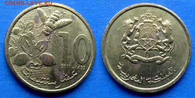 Марокко - 10 сантимов 2011 года (Пчела) до 14.11 - Марокко 10 сантимов, 2011