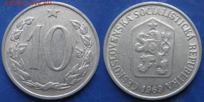 Чехословакия 10 геллеров 1969 до 15-11-19 в 22:00 - Чехословакия 10 геллеров 1969    6570