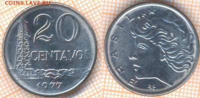 Бразилия 20 сентаво 1977 г., до 15.11.2019 г. 22.00 по Москв - Бразилия 20 сентаво 1977  8459