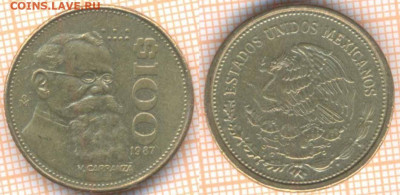 Мексика 100 песо 1987 г., до 15.11.2019 г. 22.00 по Москве - Мексика 100 песо 1987 8464