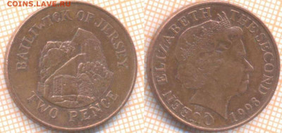 Джерси 2 пенса 1998 г., до 15.11.2019 г. 22.00 по Москве - Джерси 2 пенса 1998  8477
