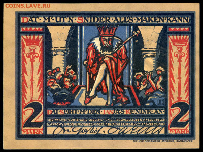 Нотгельд - Münster 2 марки 1921 г. до 14.11 в 22.00 мск - 2а