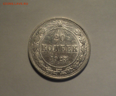 20 копеек 1923 года.Отличная до 11.11.19 в 22.00 по Мск. - 1