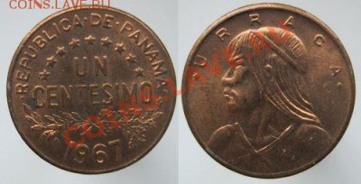 Панама 1 чентезимо 1967 - 39 руб. - Панама 1 чентезимо 1967