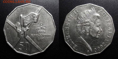 МОНЕТЫ МИРА 10-19 - Австралия – 50 центов (2000) «Королевский визит»