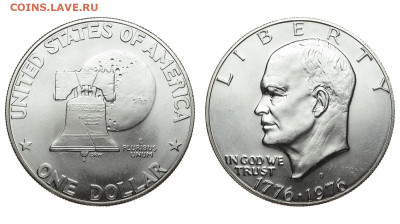 США. 1 доллар 1976 г. Эйзенхауэр. Колокол. До 13.11.19. - DSH_4870.JPG