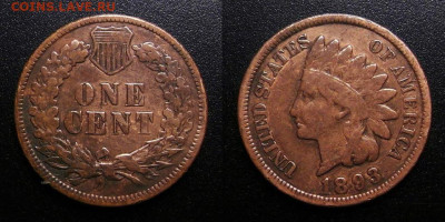 МОНЕТЫ МИРА 10-19 - США – 1 цент (1893) «Индеец»